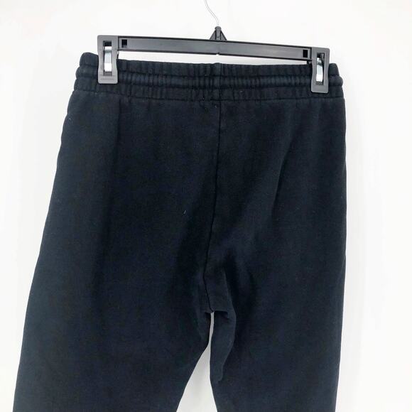 TNA Womens Cozy Fleece Perfect Sweatpants Small Black Drawstring Jogger - Picture 6 of 9